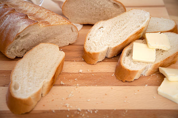 istock Slices of bread with butter 464418053
