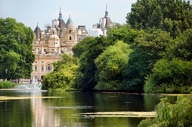 세인트제임스 공원, 궁전, 런던 - palace buckingham palace london england famous place 뉴스 사진 이미지