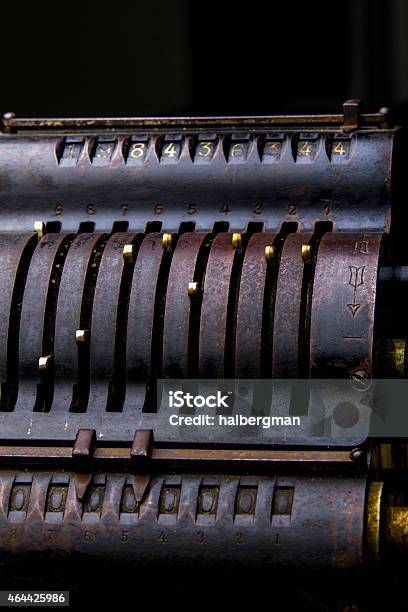 Comptometer Mechanical Computer Detail Stock Photo - Download Image Now - Accountancy, History, Calculator