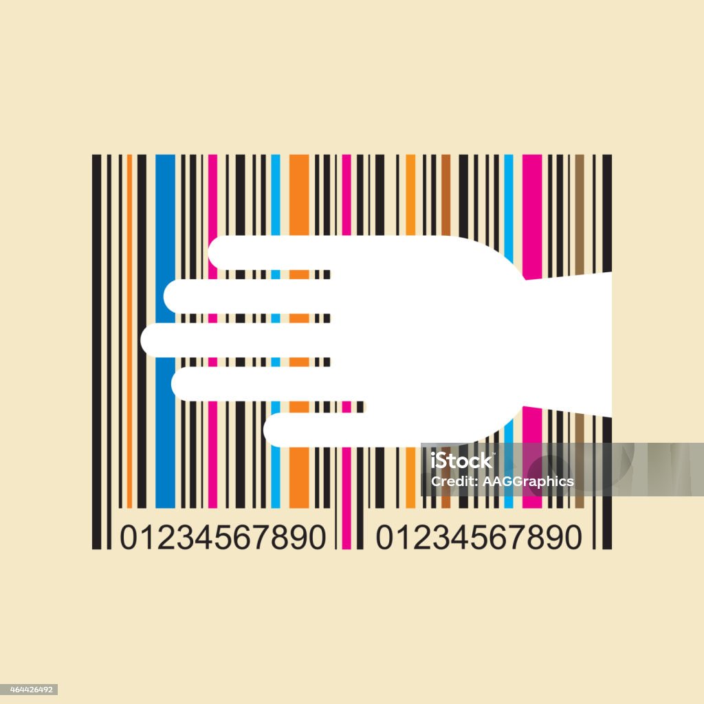 Hand With Barcode Illustration Stock Illustration - Download Image Now ...