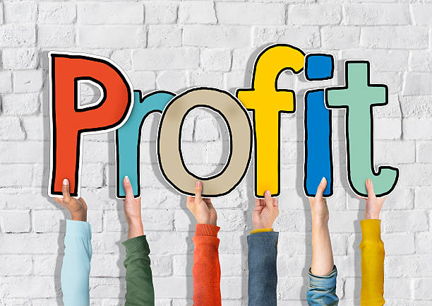 istock Group of Diverse People's Hands Holding Profit 464427244