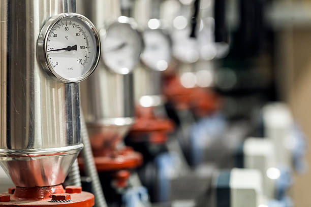 manometer manometer in the boiler room meter instrument of measurement photos stock pictures, royalty-free photos & images