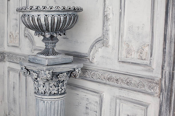 istock Luxury stone vase in the interior 464441196