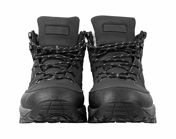 istock Man's winter boots of black color 464441544