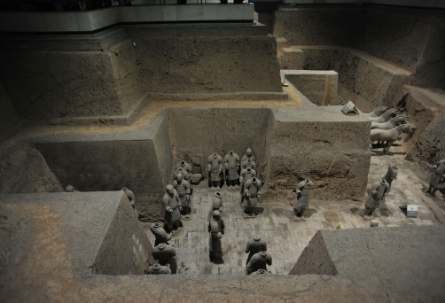 Terracotta warriors of qin dynasty,xian,china