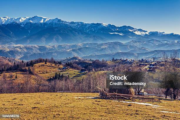 Romanian Alpine Rural Scenery Stock Photo - Download Image Now - 2015, Agricultural Field, Autumn