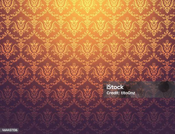 Floral Wallpaper Stock Photo - Download Image Now - 2015, Abstract, Ancient