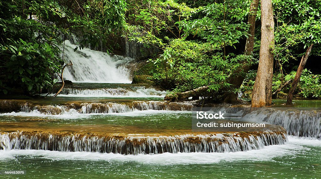 Huay Mae Kamin cachoeira da Ásia na Tailândia - Foto de stock de Beleza natural - Natureza royalty-free