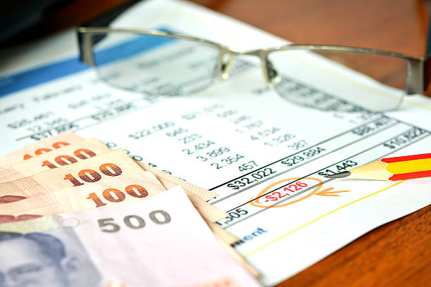 istock Finance budget report with money 464453243