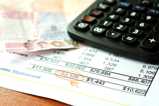 istock Finance budget report with money 464454979