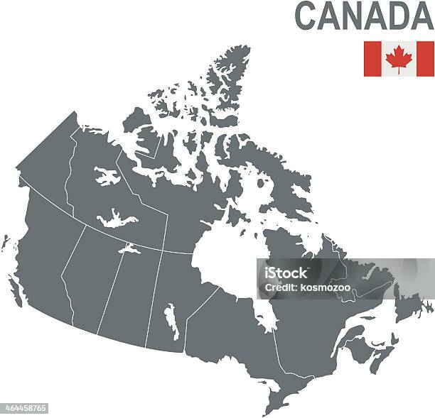 Vetores de No Canadá e mais imagens de América do Norte - América do Norte, Bandeira, Branco