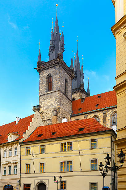istock House with a tower on Old Town Square, Czech Republic 464460078