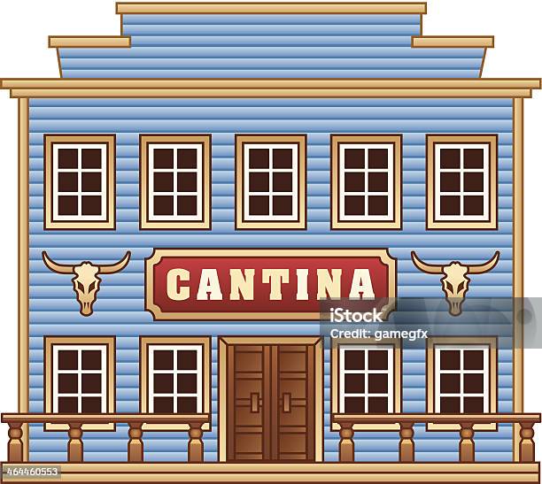 Wild West Cantina - Immagini vettoriali stock e altre immagini di Affari - Affari, Architettura, Culture