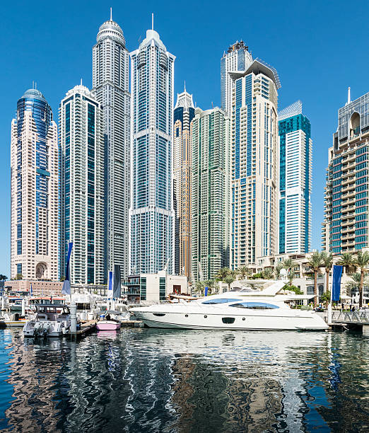 istock Dubai Marina Skyline United Arab Emirates 464460620