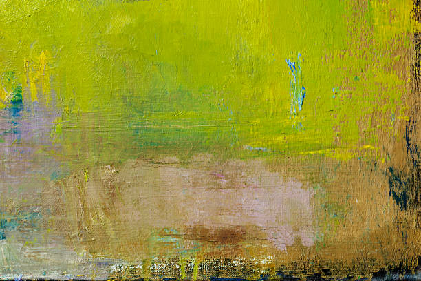 istock Abstract painted green and ocher art backgrounds. 464460890