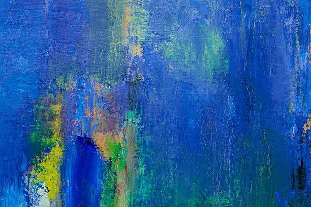 istock Abstract painted green and blue art backgrounds. 464460938