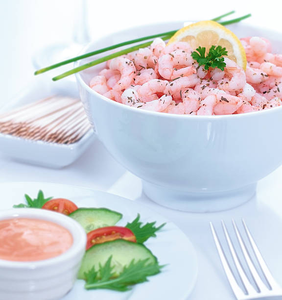 istock Prawn cocktail with marie rose sauce 464461180