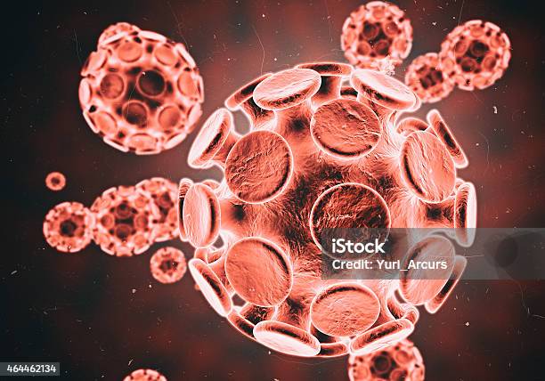 Zooming In On Micro Organisms Stock Photo - Download Image Now - 2015, AIDS, Abstract