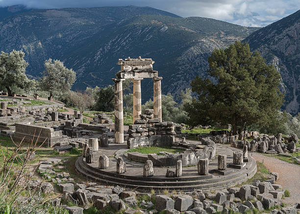 istock Temple of Athena in Delphi 464464954