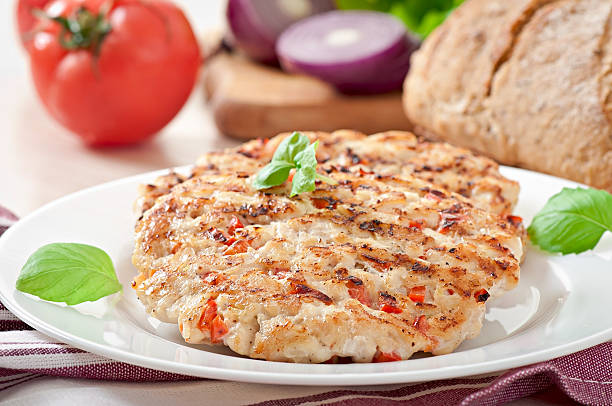 istock Chicken burgers grilled 464465514
