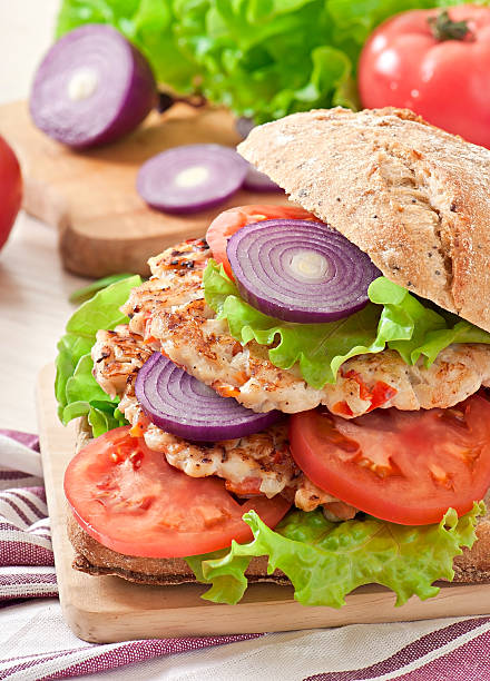 istock Chicken burgers grilled 464466164