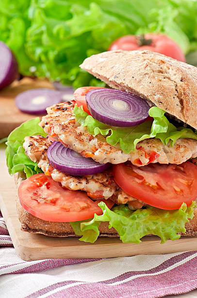 istock Chicken burgers grilled 464466166