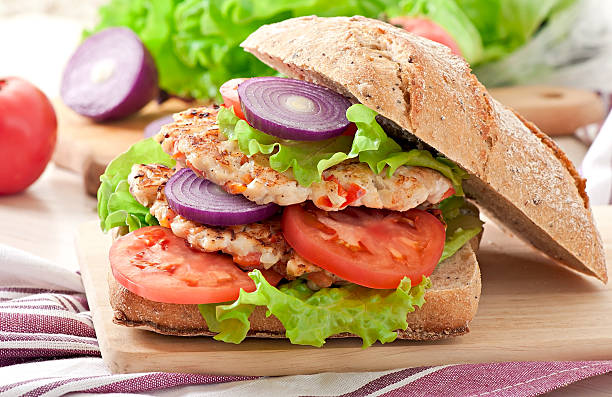 istock Chicken burgers grilled 464466170