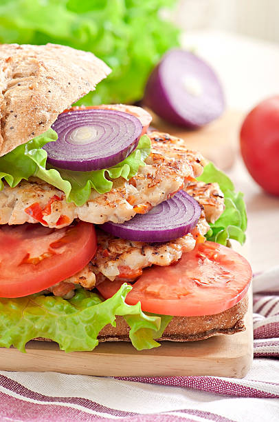 istock Chicken burgers grilled 464466184