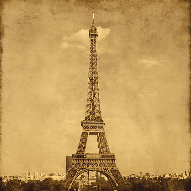 istock Old style photo of Eiffel Tower.Paris. 464470388