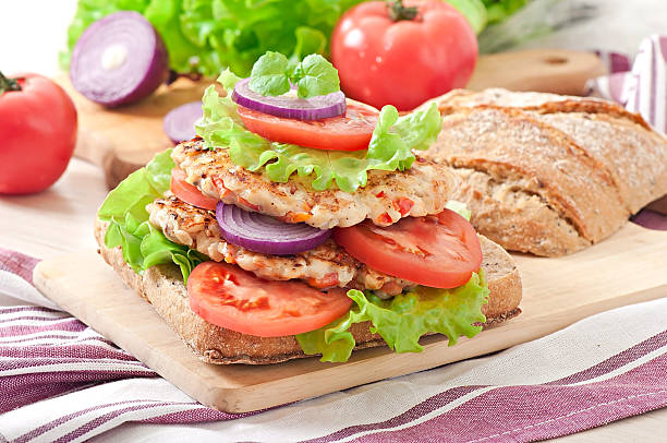 istock Chicken burgers grilled 464470510