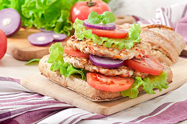 istock Chicken burgers grilled 464470632