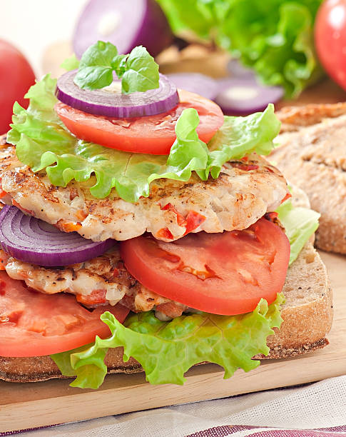 istock Chicken burgers grilled 464470718