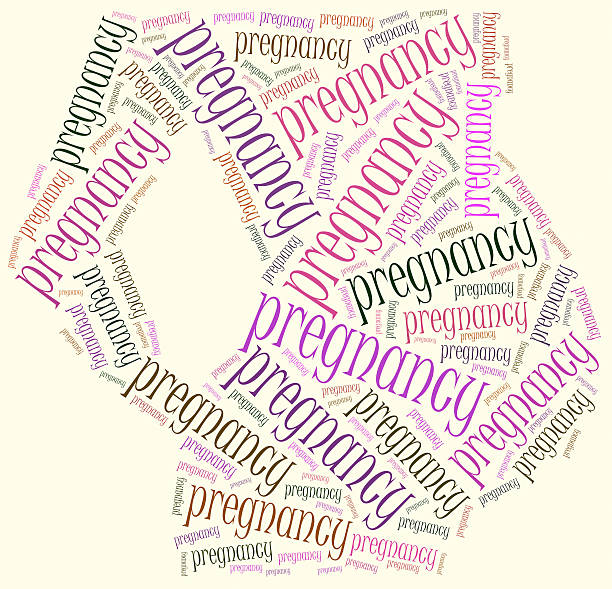 istock Word cloud illustration related to pregnancy. 464470840