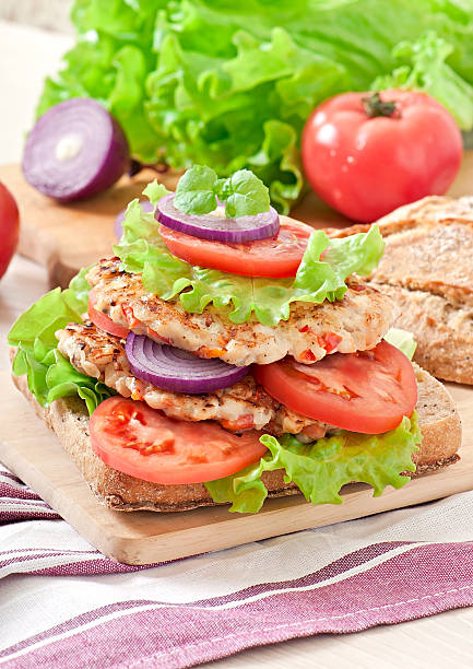 istock Chicken burgers grilled 464470876