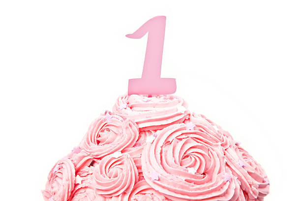 istock First Birthday Giant Pink Cup Cake 464475576