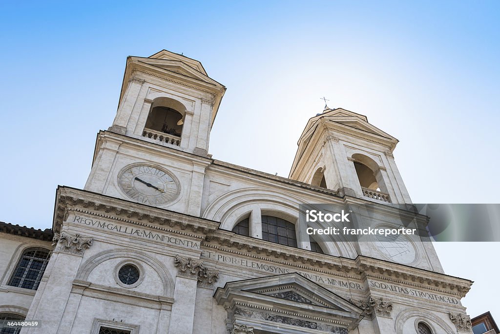 Trinità dei monti Igreja em Roma - Royalty-free Alto - Descrição Física Foto de stock