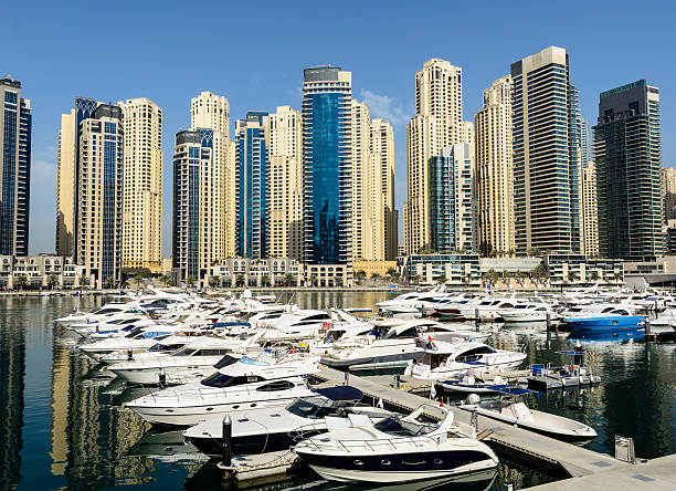 istock Dubai Marina Skyline United Arab Emirates 464480602