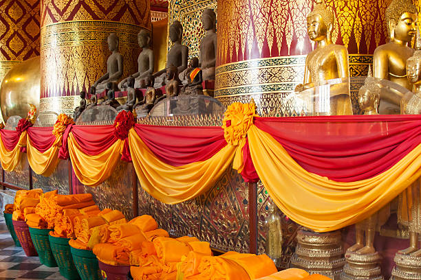 Buddha sarong Buddha sarong wat phananchoeng stock pictures, royalty-free photos & images