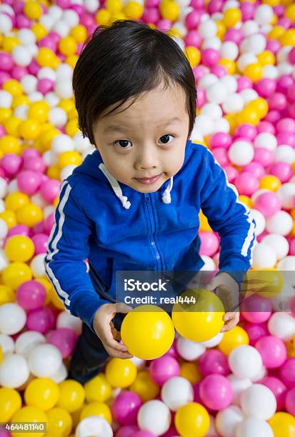 Kids Playing At A Ball Pool Stock Photo - Download Image Now - 2-3 Years, 2015, 4-5 Years