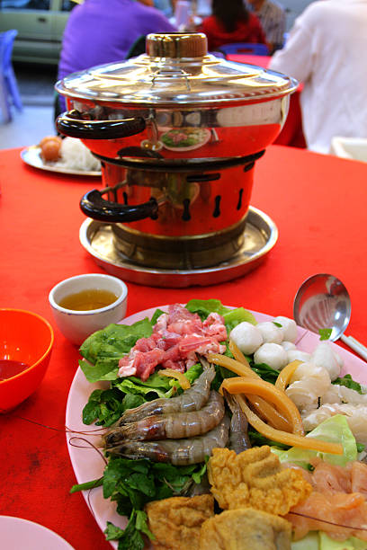 Traditional oriental steamboat