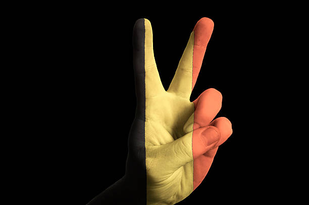 belgium flag, 3d render,8K