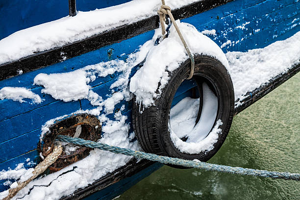 istock Fishing boat in a port 464497468