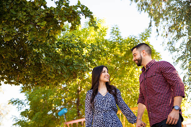 istock Cute young couple in love 464498618