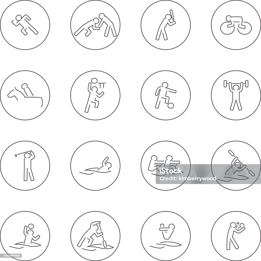 Sport Vector file of Sport icon Kayak stock vector