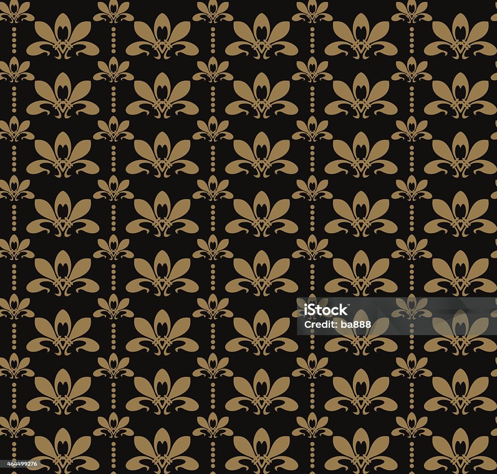 Damask Wallpaper Pattern Antique damask decorative wallpaper, vector Baroque Style for your design. 2015 stock vector