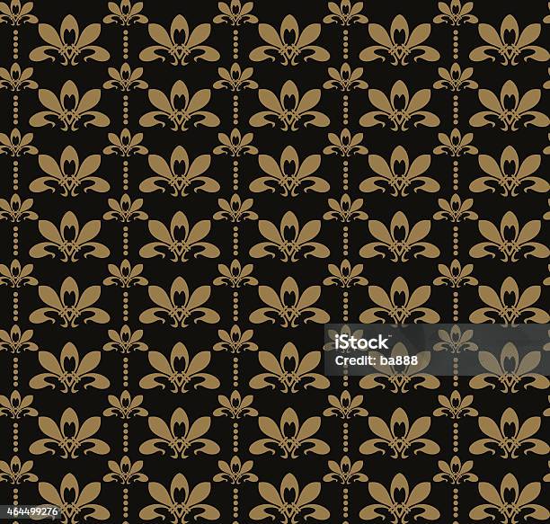 Damask Wallpaper Pattern Stock Illustration - Download Image Now - 2015, Antique, Backgrounds