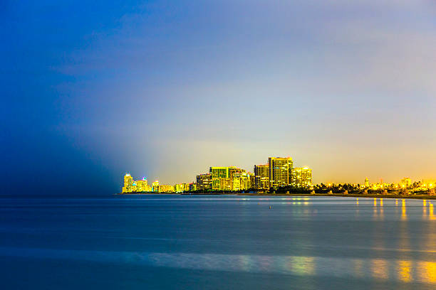 istock skyline of sunny isles beach by night 464503898