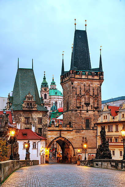 istock The Old Town with Charles bridge in Prague 464505008