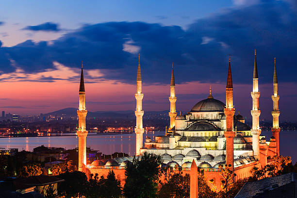 istock Sunrise over The Blue Mosque, Istanbul, Turkey 464509791