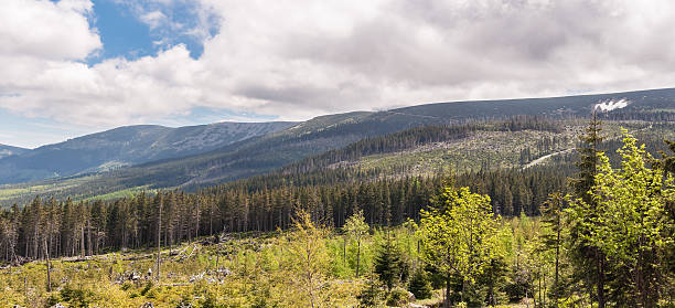 istock Panoramic view of Karkonosze mountains 464512905